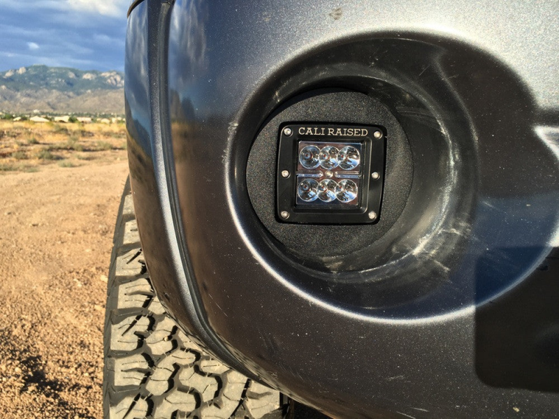 Cali Raised 2005-2011 Toyota Tacoma Led Fog Light Pod Rep Brackets Kit – Brackets W/ Amber Pods