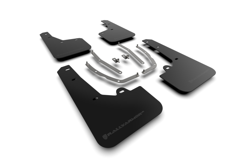 Rally Armor 22-24 Hyundai Tucson Black UR Mud Flap – Metallic Black Logo