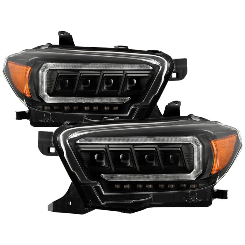 Spyder 16-20 Toyota Tacoma LED Model Only High-Power LED Headlights – Black PRO-YD-TT16LEDAP-BK