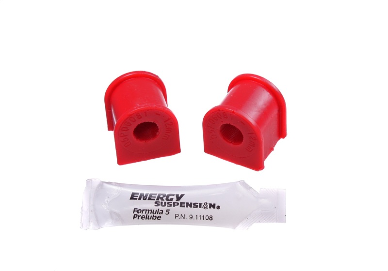 Energy Suspension 06-11 Honda Civic (Excl Si) 12mm Rear Sway Bar Bushings – Red