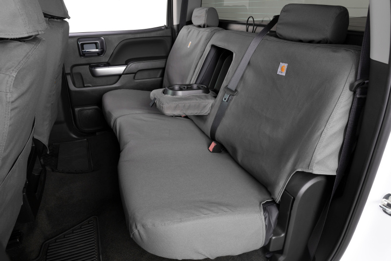 Covercraft 21-24 Ford F-150 Carhartt SeatSaver Custom Front Row Seat Covers - Gravel