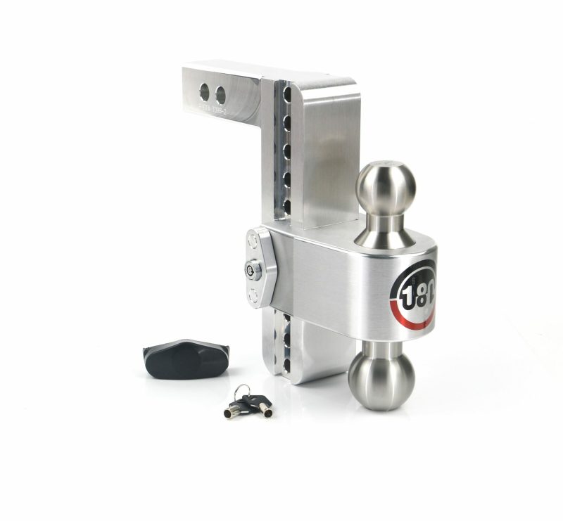 Weigh Safe 180 Hitch 8in Drop Hitch & 2in Shank (10K/12.5K GTWR) – Aluminum
