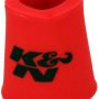 K&N Airforce Pre-Cleaner Round Tapered Red Air Filter Foam Wrap 6in Base ID x 5in Top ID x 9in H