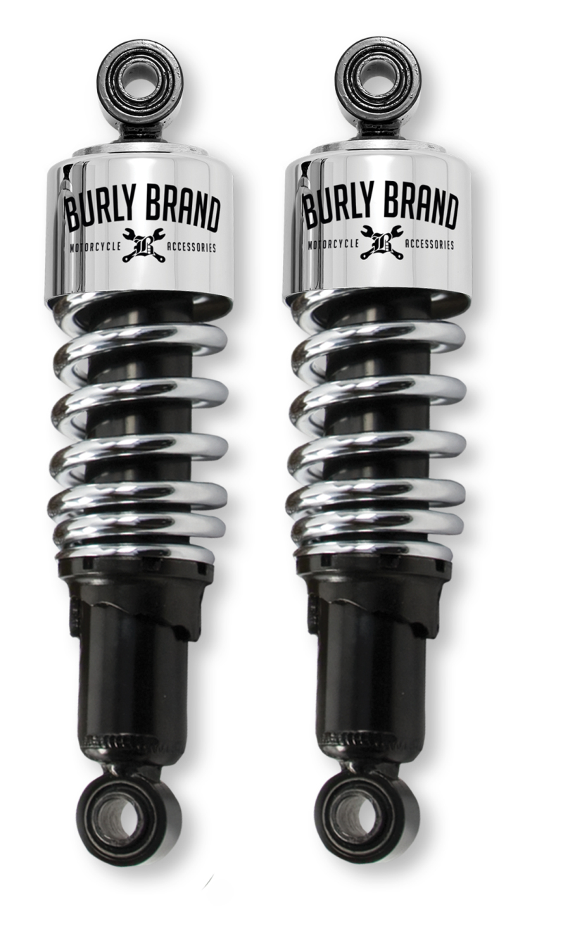 Burly Brand XL Shocks 10.5in – Chrome