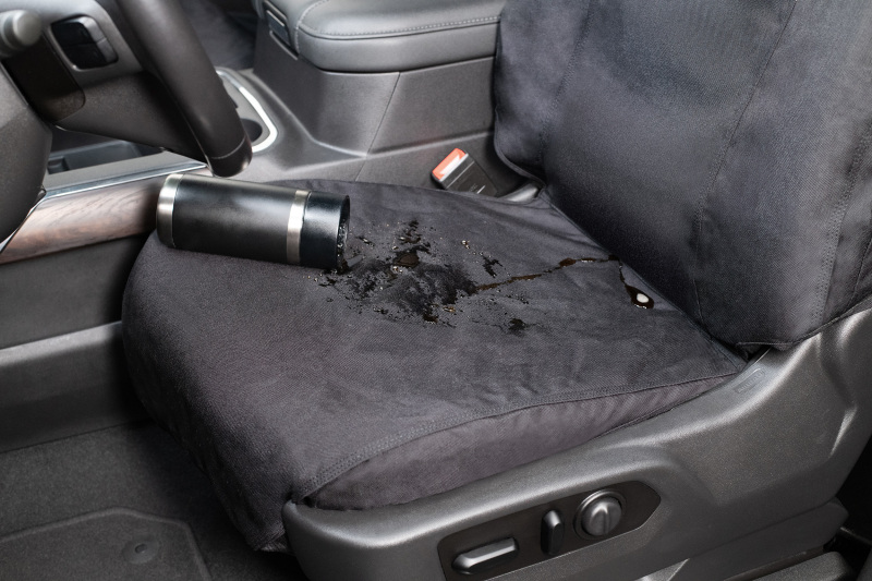 Covercraft 21-24 Ford F-150 Carhartt Super Dux SeatSaver Custom Front Row Seat Covers - Black