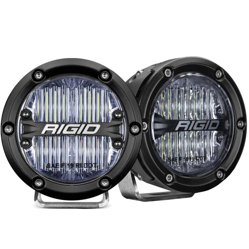 Rigid Industries 360-Series 4in LED SAE J583 Fog Light – White (Pair)