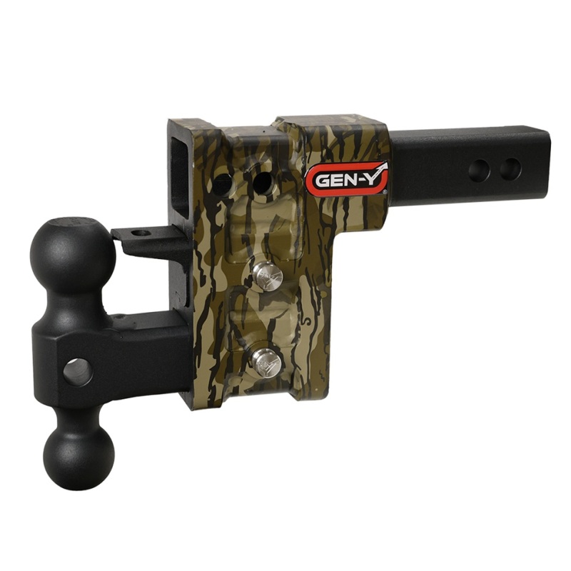 Gen-Y Mega Duty 2in Shank 5in Drop 2K TW 16K Hitch w/GH-051 Dual-Ball/GH-032 Pintle Lock – Mossy Oak