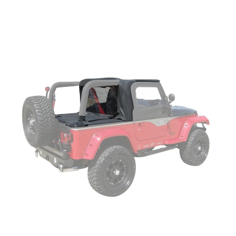 Rampage 1997-2002 Jeep Wrangler(TJ) Cab Soft Top And Tonneau Cover – Black Denim