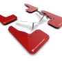 Rally Armor 22-25 Honda Civic/Civic Si/Sport Red UR Mud Flap w/White Logo