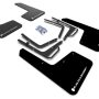 Rally Armor 17-20 Ford F-150 Raptor Gen 2 Black UR Mud Flap w/White Logo