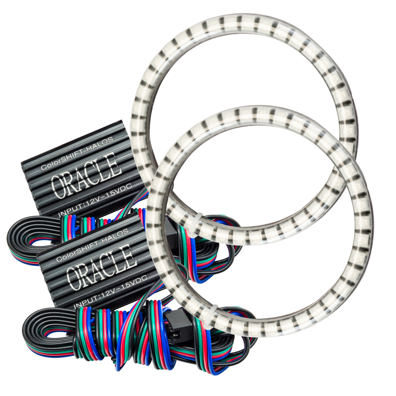 Oracle 15-21 Dodge Challenger Waterproof LED Fog Light Halo Kit – ColorSHIFT
