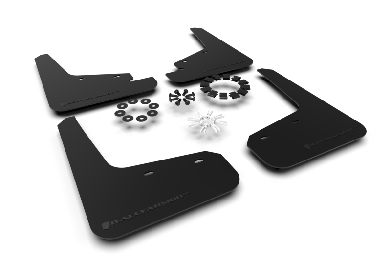 Rally Armor 20-26 Tesla Model Y, Juniper Y Black Mud Flap – Metallic Black Logo