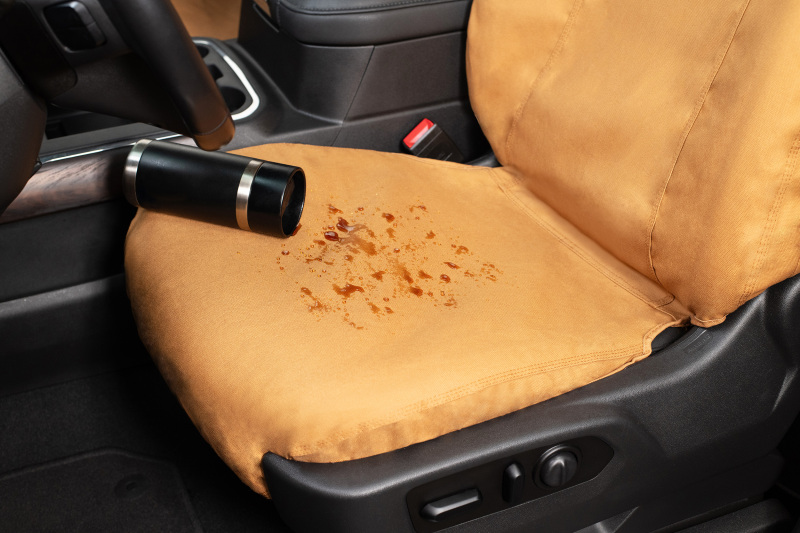 Covercraft 11 Jeep Wrangler Carhartt SeatSaver Custom Front Row Seat Covers - Brown