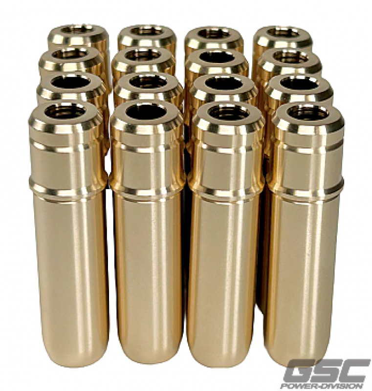 GSC P-D Ford Coyote Gen 3 Intake/Exhaust Valve Guide Set – Set of 16 (Use OEM or GSC 1102)