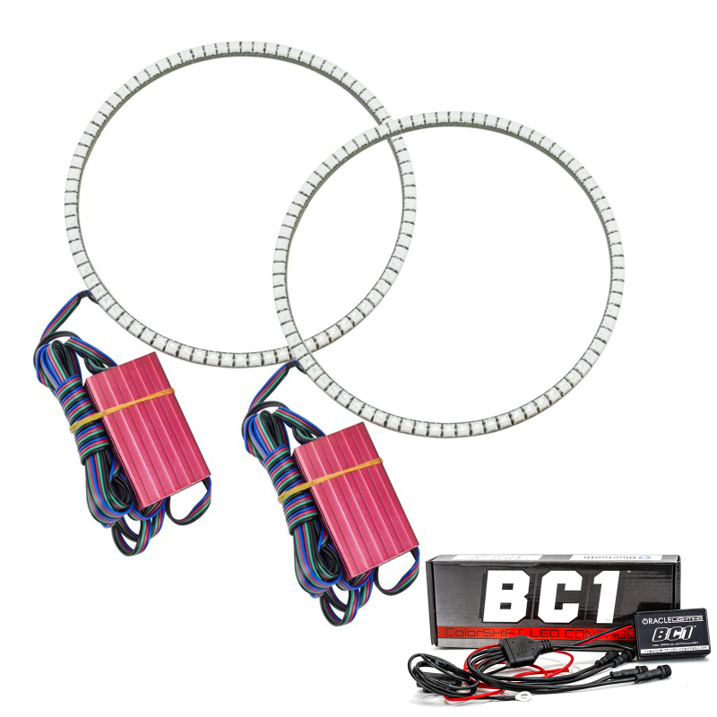 Oracle Jeep Wrangler JL/JT LED Surface Mount Headlight Halo Kit – w/ BC1 Controller