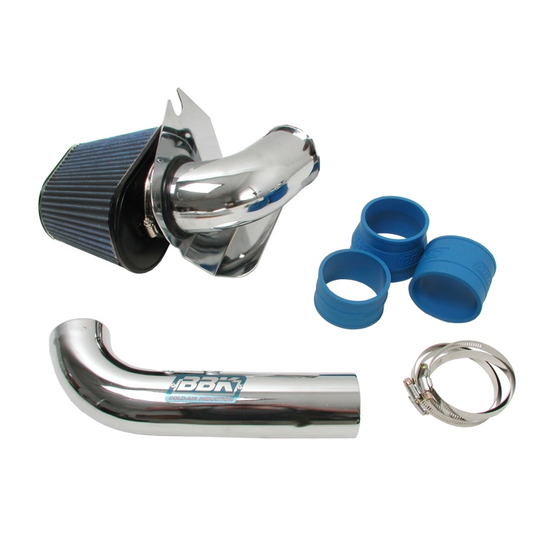 BBK 86-93 Mustang 5.0 Cold Air Intake Kit – Fenderwell Style – Chrome Finish