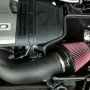 JLT 18-21 Ford Mustang GT Black Textured Cold Air Intake Kit w/Red Filter - Tune Req