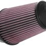 K&N Universal Clamp-On Air Filter 4in FLG / 6in B / 4in T / 7in H