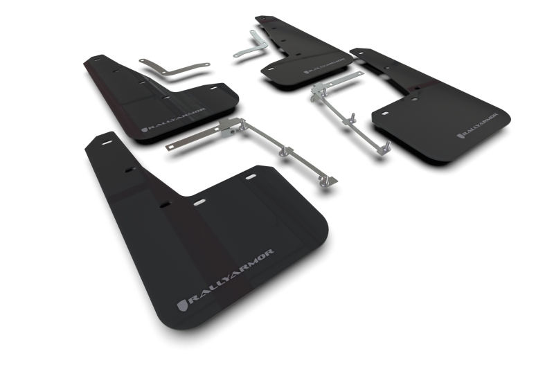 Rally Armor 20-25 Toyota GR Yaris Black Mud Flap w/Grey Logo