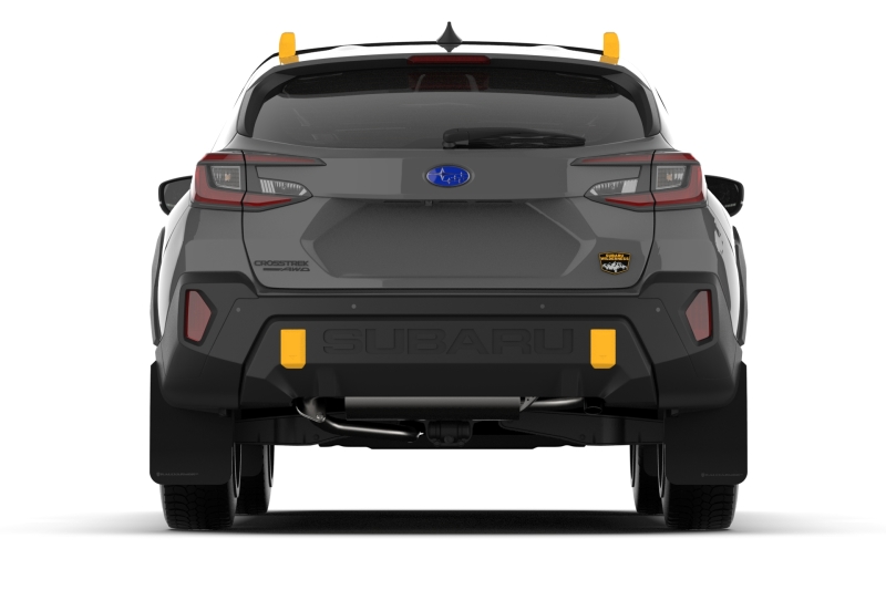 Rally Armor 24-25 Subaru Crosstrek (Wilderness Only) Black UR Mud Flap W/White Logo No Drilling Req