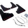Rally Armor 12-18 Fiat 500 Black UR Mud Flap w/Red Logo