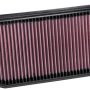 K&N 2019 Mercedes Benz E350 L4-2.0L F/I Replacement Drop In Air Filter
