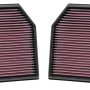 K&N Replacement Air Filter for 11-14 BMW M5/M6 4.4L V8 / 2015 M4/M3 3.0L I6  (2 per box)