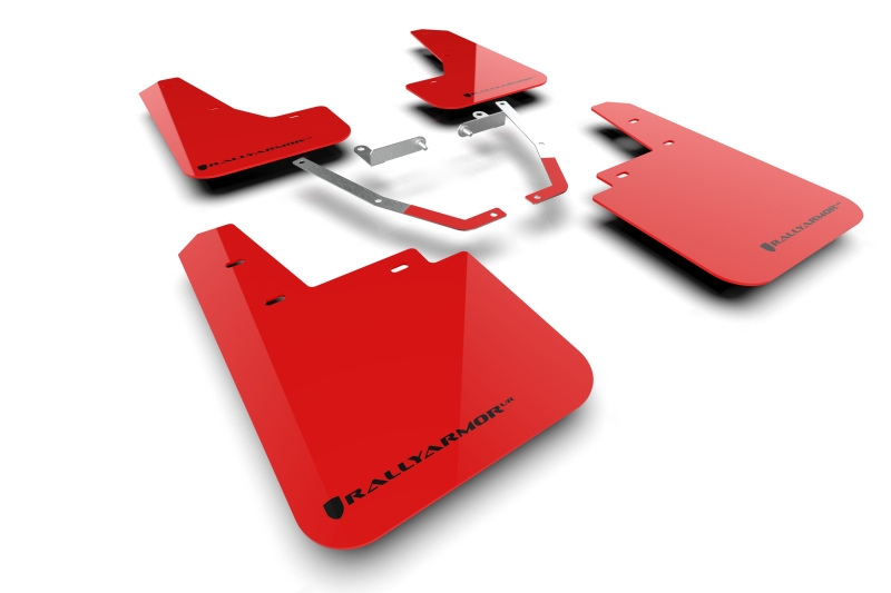 Rally Armor 24-25 Subaru Crosstrek (Wilderness Only) Red UR Mud Flap W/Black Logo – No Drilling Req