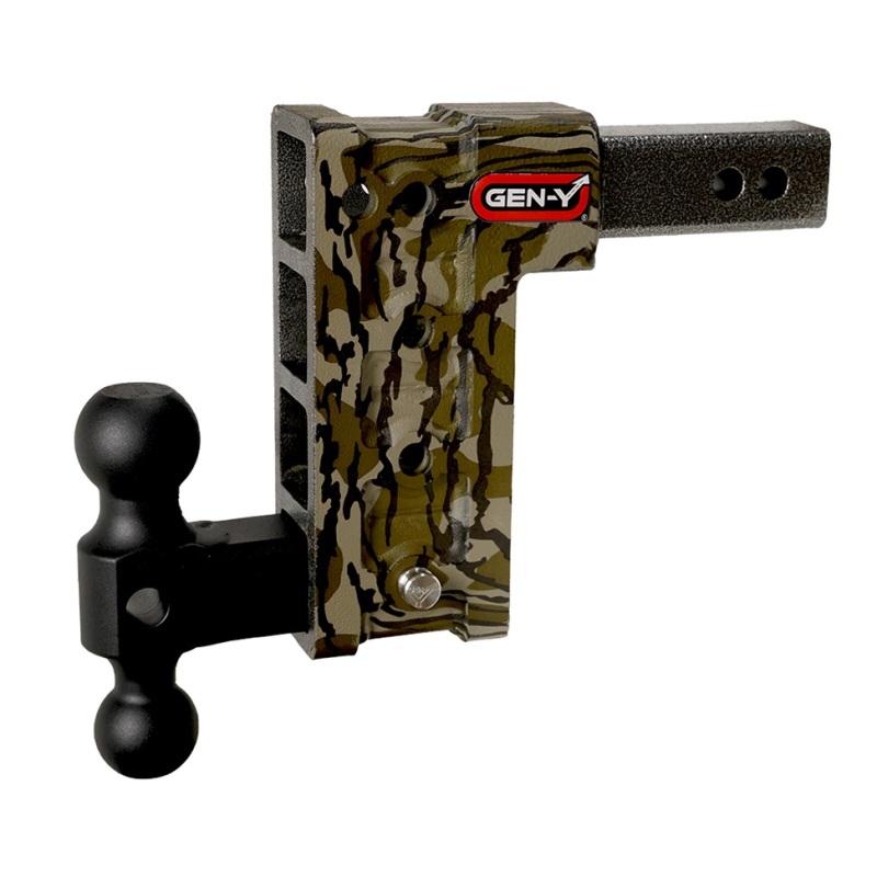 Gen-Y Mega Duty 2.5in Shank 9in Drop 3K TW 21K Hitch w/GH-061 Dual-Ball – Mossy Oak