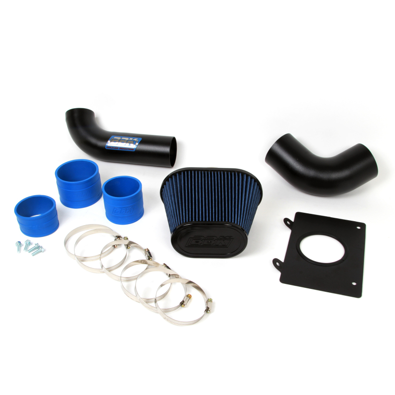 BBK 86-93 Mustang 5.0 Cold Air Intake Kit – Fenderwell Style – Blackout Finish