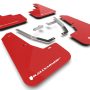 Rally Armor 24-25 Subaru Crosstrek Red UR Mud Flap White Logo