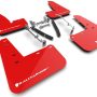 Rally Armor 23-25 Toyota GR Corolla Red UR Mud Flap w/White Logo
