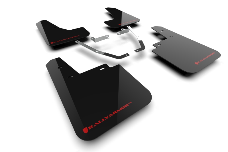 Rally Armor 24-25 Subaru Crosstrek (Wilderness Only) Black UR Mud Flap W/Red Logo – No Drilling Req