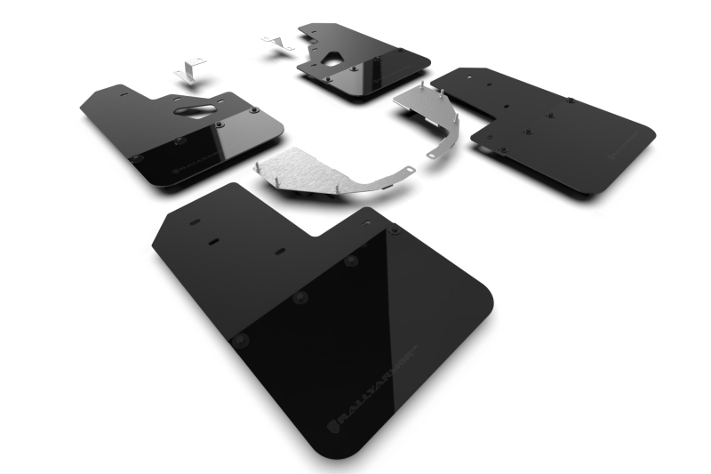 Rally Armor 21-25 Ford Bronco (Steel Bmpr + RR – NO Rptr/Sprt) Blk Mud Flap w/Met. Blk Logo