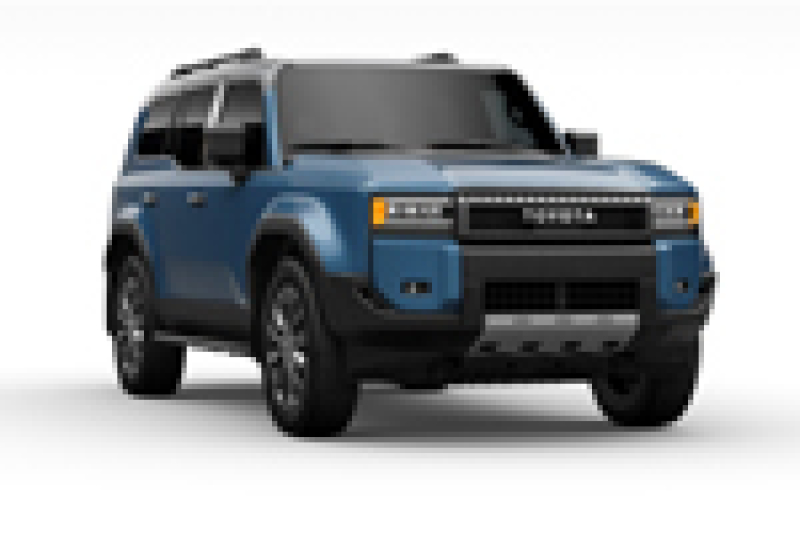 Rally Armor 22-25 Toyota Land Cruiser Black UR Mud Flap Light Blue Logo