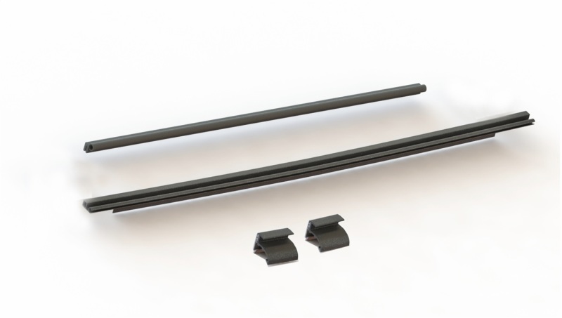 Rampage 2007-2018 Jeep Wrangler(JK) Tailgate Tonneau Bar Kit – Black