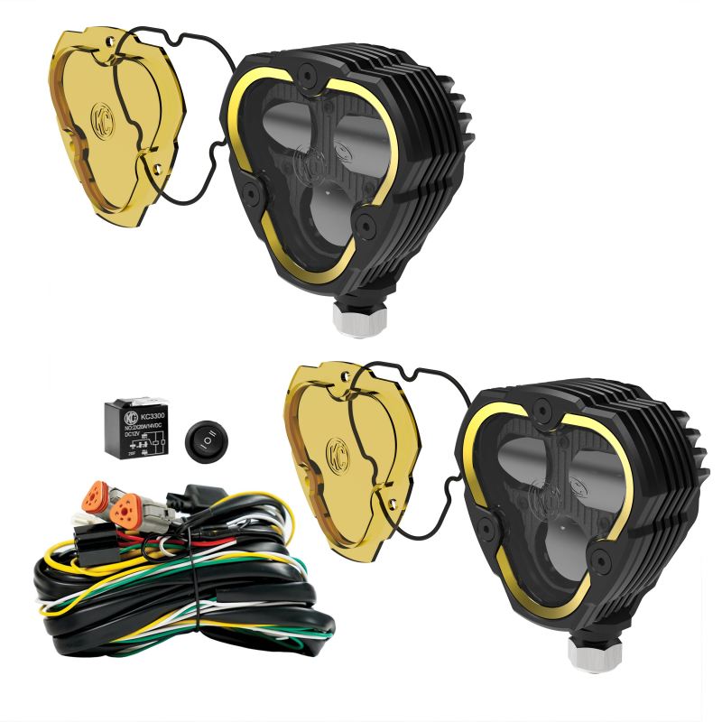 KC HiLiTES FLEX ERA 3 Dual Mode SAE Fog Lights – 2-Light Master Kit