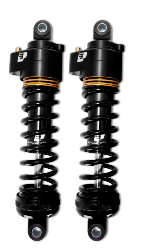 Progressive Harley Ultra Low-QPS 944 Series Shocks, 12.5in, 11in Ride Height Heavy Duty – Black / G