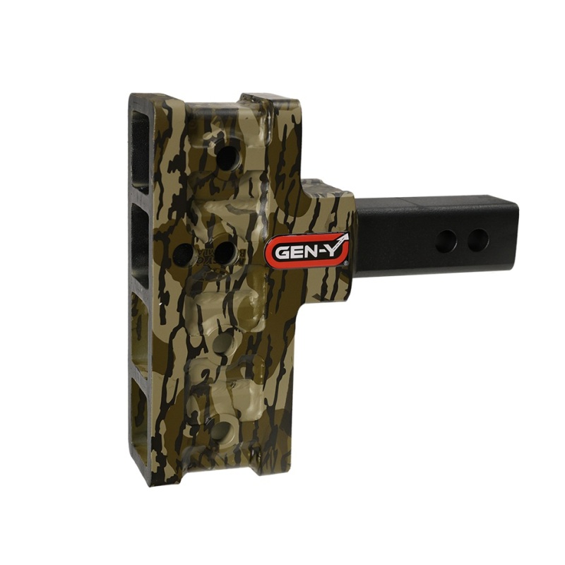 Gen-Y Mega Duty 2in Shank 5in Drop 1.5K TW 10K Hitch w/GH-031 Dual-Ball/GH-032 Pintle – Mossy Oak