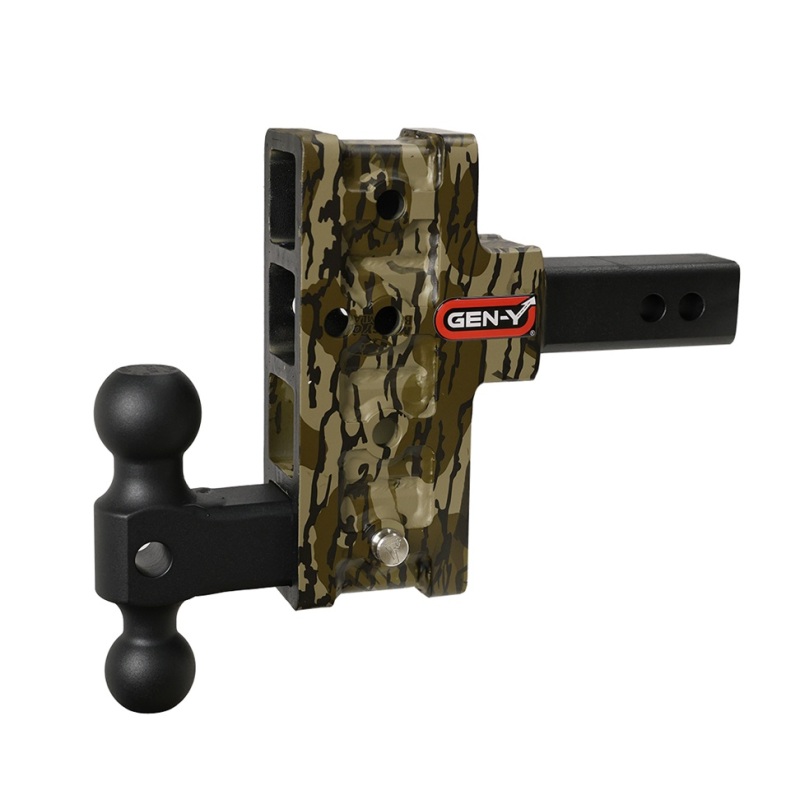Gen-Y Mega Duty 2in Shank 5in Offset Drop 2K TW 16K Hitch w/GH-051 Dual-Ball – Mossy Oak
