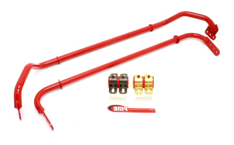 BMR 10-11 5th Gen Camaro Front & Rear Sway Bar Kit w/ Bushings – Red