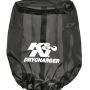 K&N Drycharger Air Filter Wrap Round Tapered Black 5.375in Base ID x 4.375in Top ID x 7 H