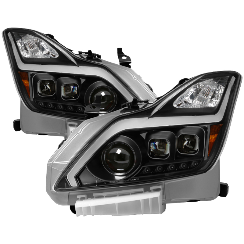 xTune Infiniti G37 Coupe (non-AFS) 08-15 Projector Headlights – Black PRO-JH-IG3708-2D-LB-BK