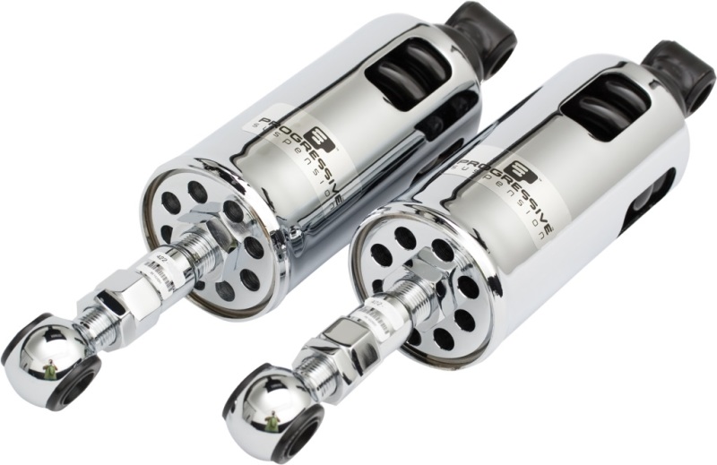 Progressive 89-99 Harley Softail 422 Series Shocks Heavy Duty – Chrome