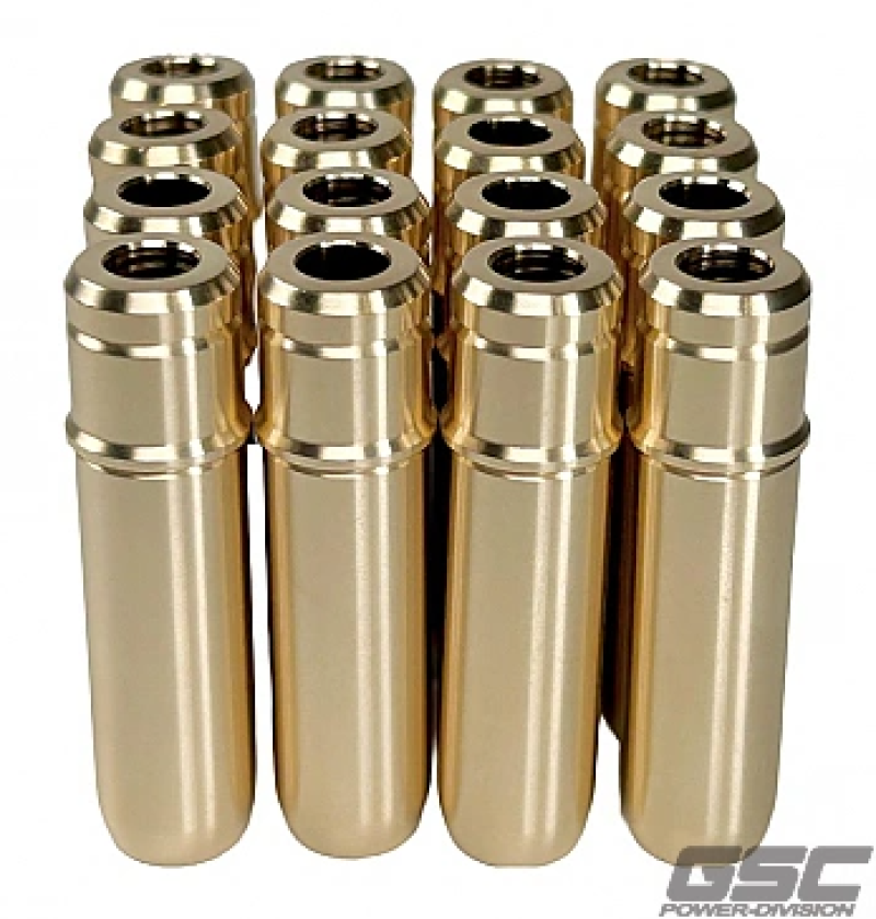 GSC P-D Ford 5.0L Coyote Gen 1/Gen 2 (STD) Intake/Exhaust Valve Guide w/Stopper – Set of 16