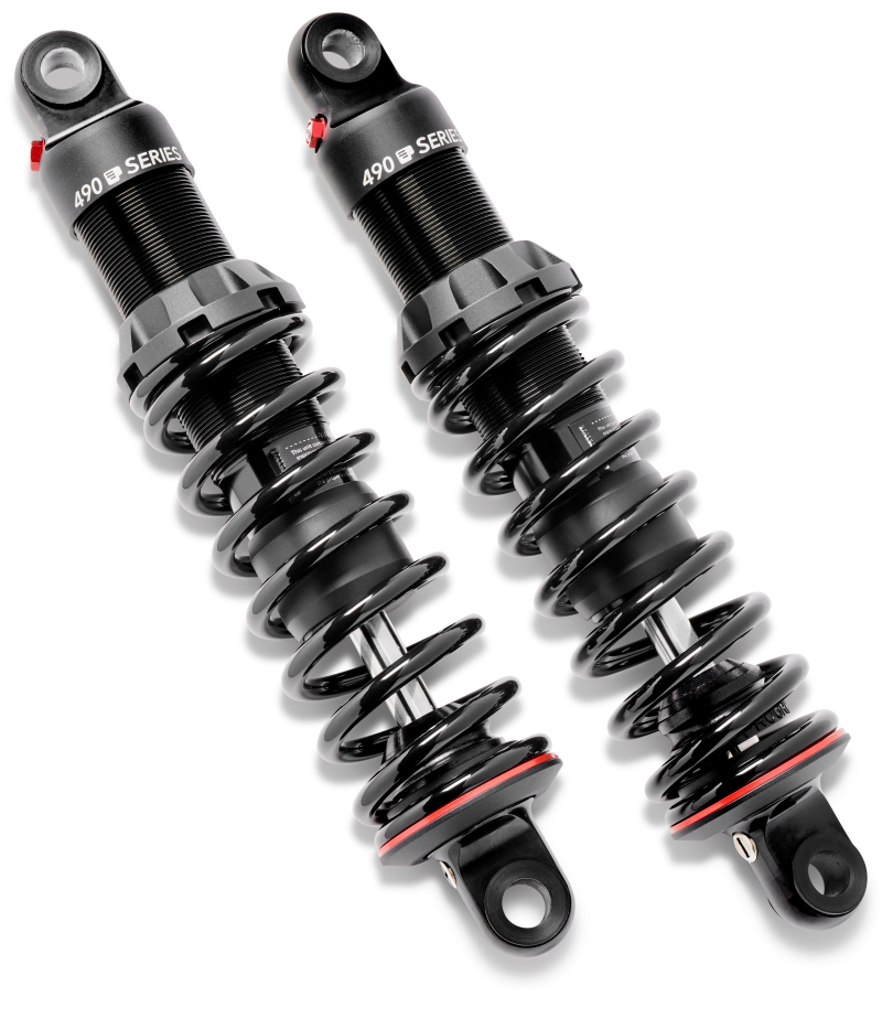 Progressive Harley Dyna 490 Series Shocks 13.5in Bearing – Black