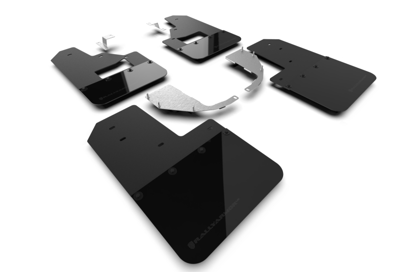 Rally Armor 21-25 Ford Bronco (Steel Bmpr + RB – NO Rptr/Sprt) Blk Mud Flap w/Met. Blk Logo