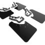 Rally Armor 24-25 Toyota Tacoma Gen 4 Black UR Mud Flap w/Metallic Black Logo