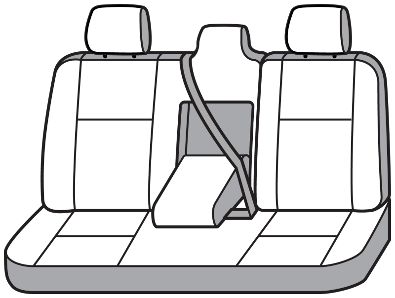 Covercraft 2024+ Toyota Corolla Cross Polycotton SeatSaver 2nd Row Seat Covers - Charcoal