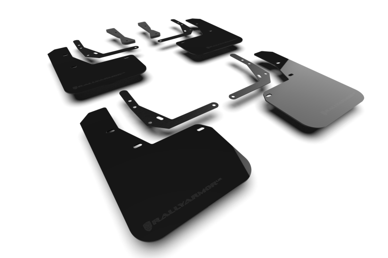 Rally Armor 24-25 Hyundai Kona N Line Black UR Mud Flap – Metallic Black Logo